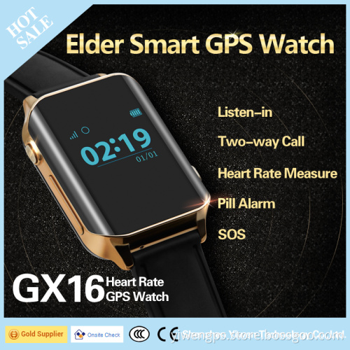 Yiwen Elder Heart Disease Patient Smart Heart Rate Measure Monitor GPS Watch GX16